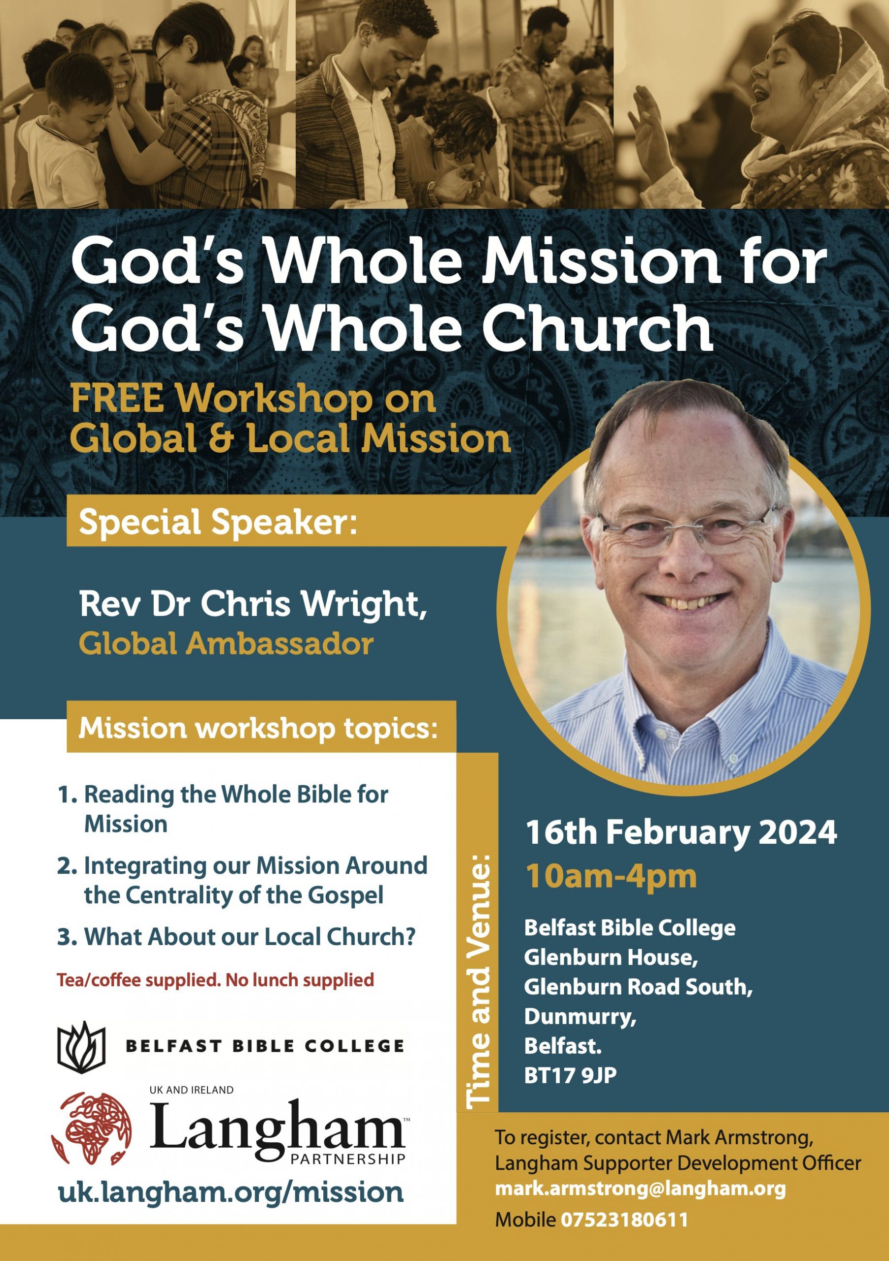 Chris Wright Belfast mission workshop